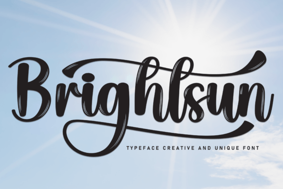 Brightsun: A Handwritten Font for Modern Designers