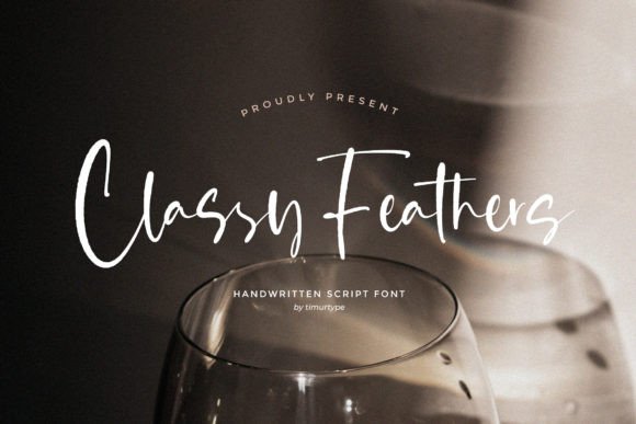 Classy Feathers: The Elegant Script Font for a Handwritten Touch