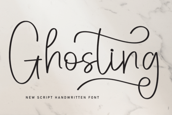 Ghosting: A Modern Calligraphic Typeface for Elegant Designs
