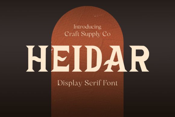 Heidar: Unveiling the Power of Bold Serif Typography