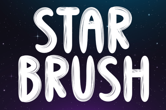 Star Brush: A Sweet and Friendly Handwritten Font for Creative Projects